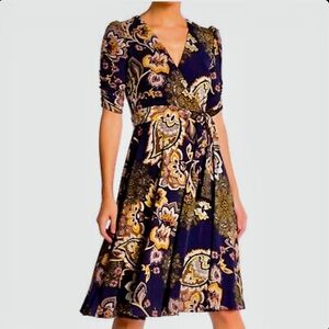 Wrap Dress, Mid-Length, Flattering, Perfect for Fall, Size 8, Nordstrom, Navy